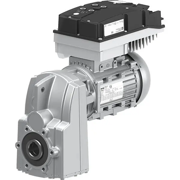Shaft-Mounted Helical redüktörlü motor G500-S + M550-V + I550 Motec